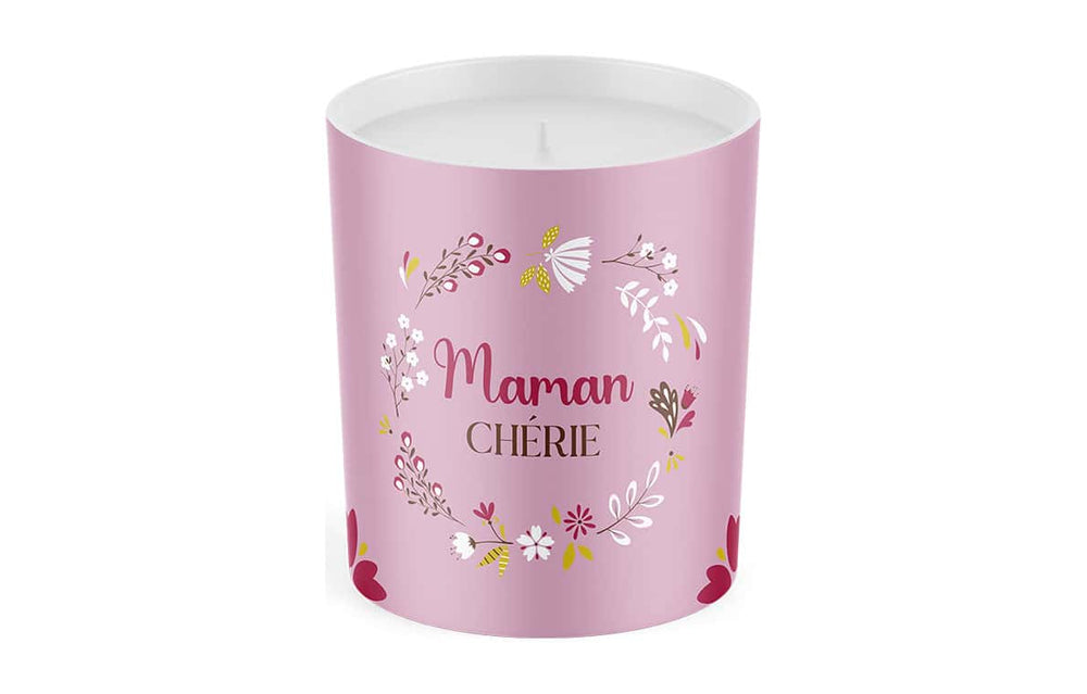 Bougie 3 mèches Maman chérie