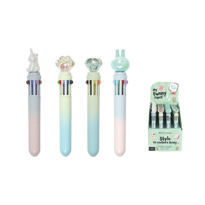 Stylo Funny Kawaii 10 couleurs