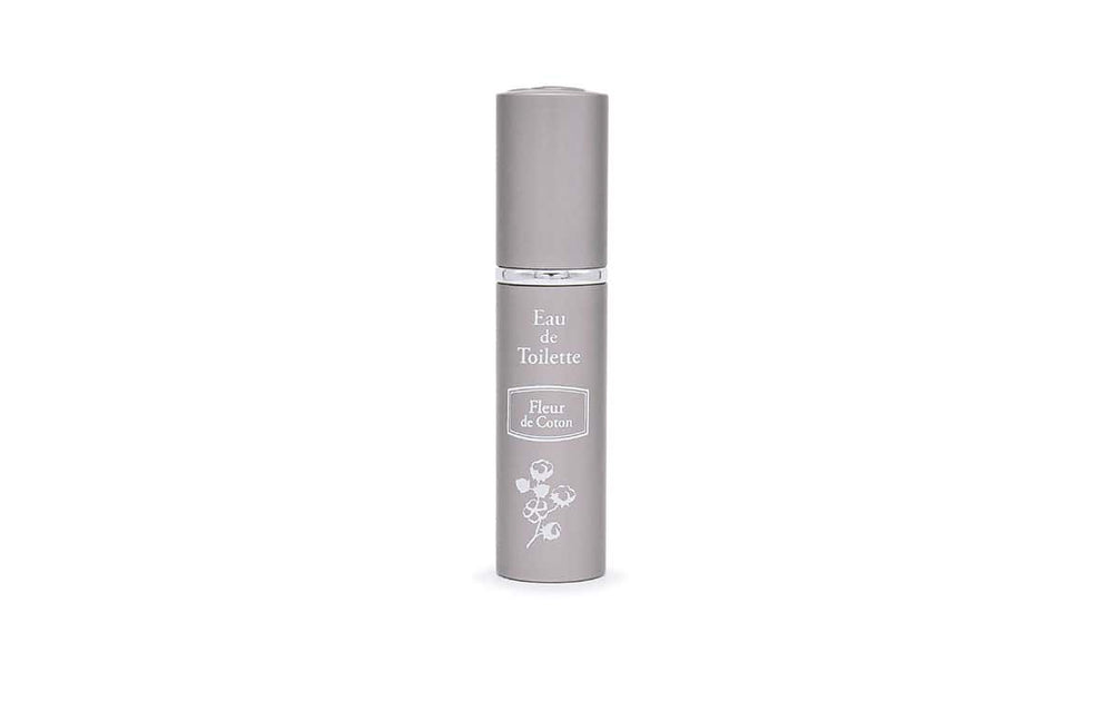 Eau de toilette en vaporisateur rechargeable 10 ml fleur de coton