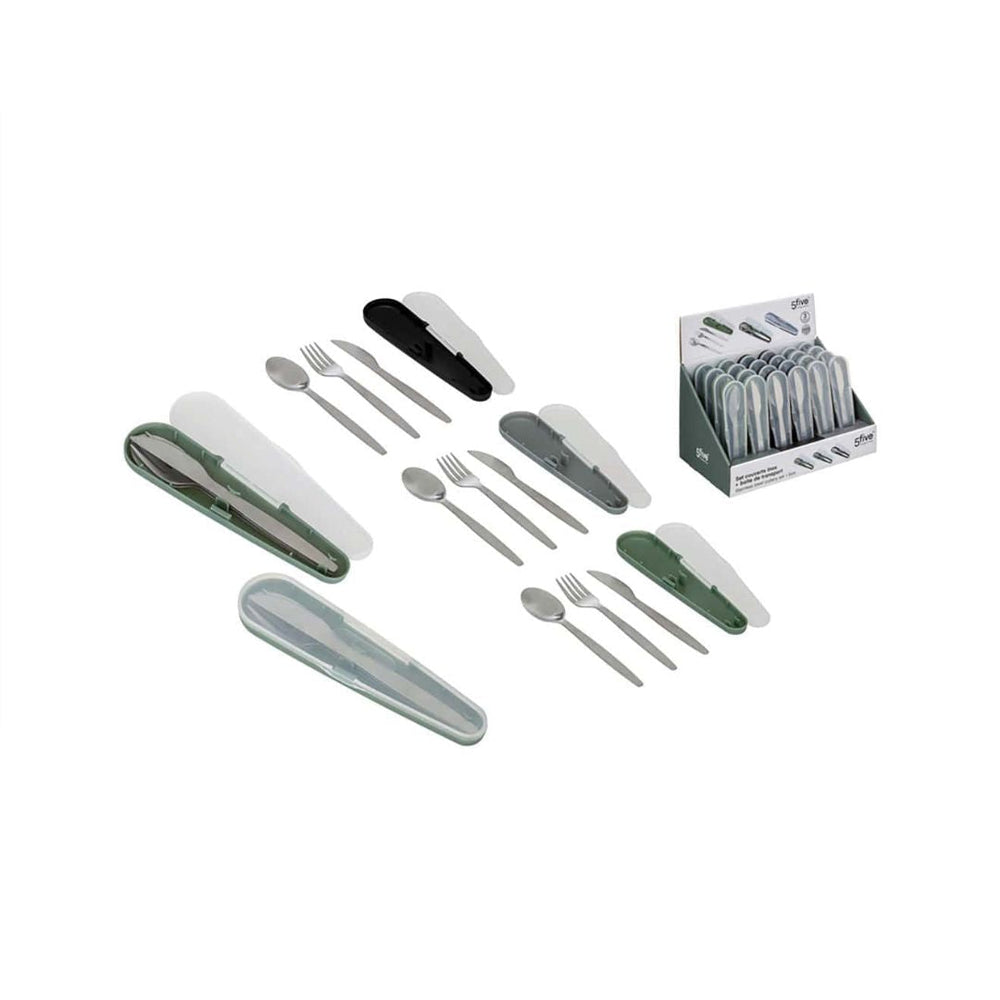 Ensemble de 3 ustensiles en stainless avec étui