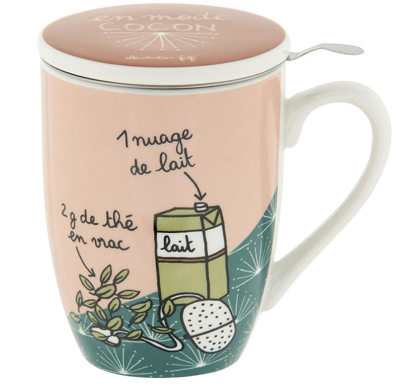 Tasse avec filtre infuseur à tisane Mode cocon