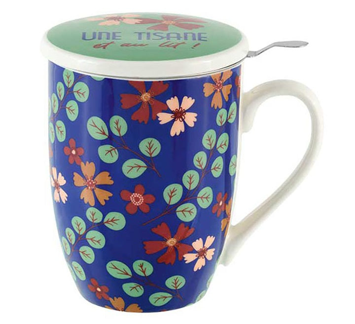 Tasse avec filtre infuseur à tisane Une tisane au lit
