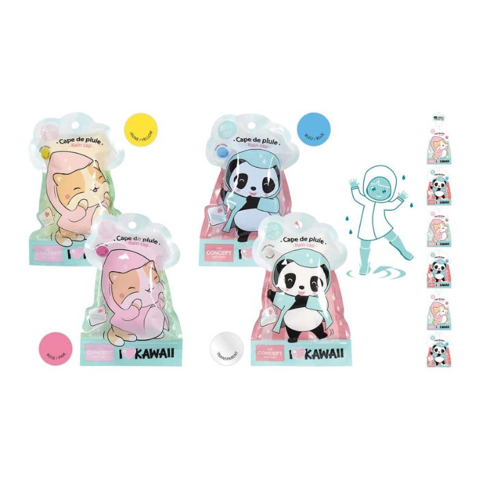 Poncho de pluie pour enfant Kawaii
