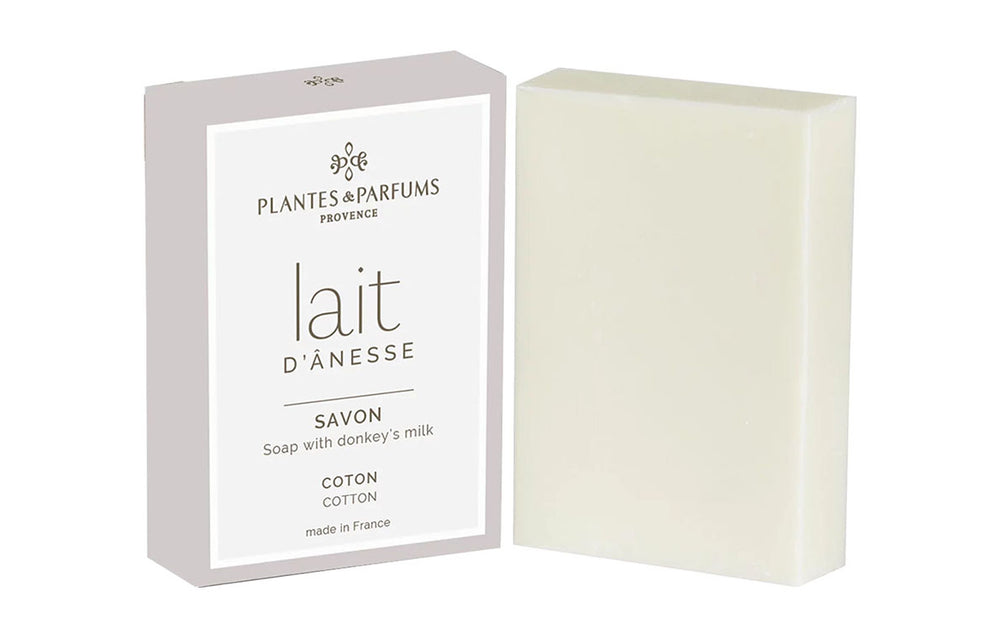 Savon enrichi au lait d'ânesse au parfum coton 100 g