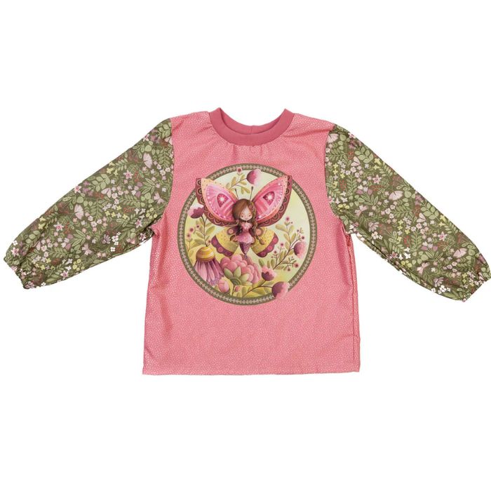 Tablier d'artiste 4 ans Ketto papillon rose