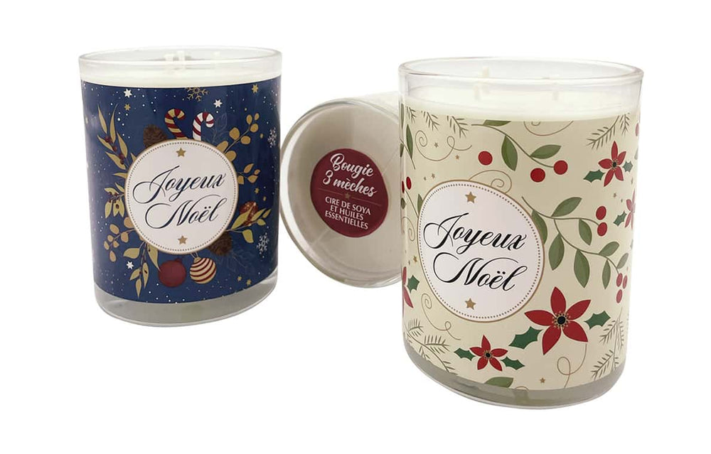 Bougie de soya 3 mèches