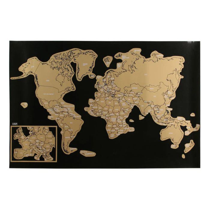 Carte du monde à gratter