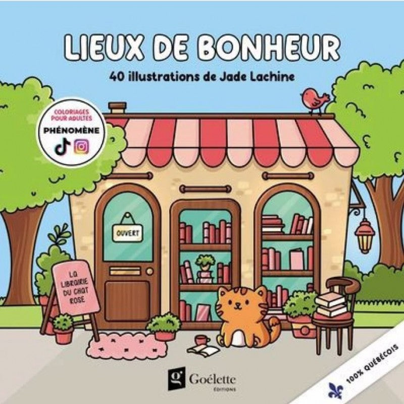 Livre à colorier Jade Lachine - Lieux de bonheur