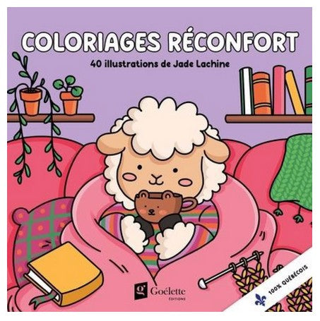 Livre à colorier Jade Lachine - Coloriages réconfort 40 pages