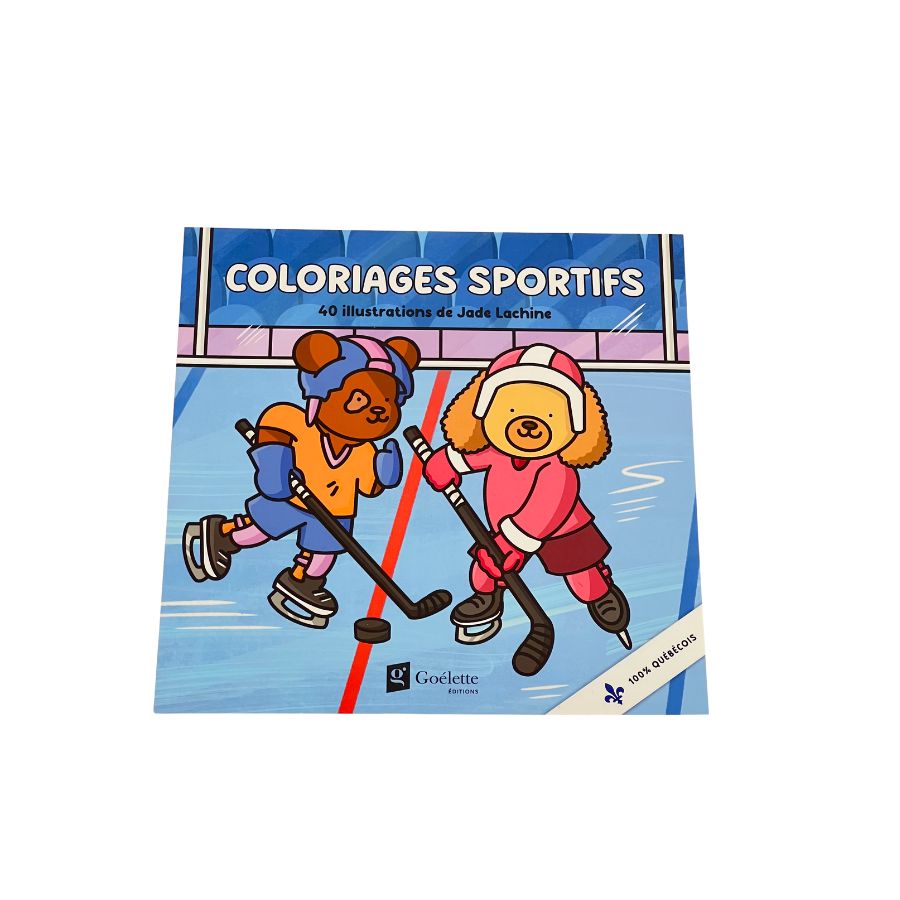 Livre à colorier Jade Lachine - Coloriages sportifs 40 pages