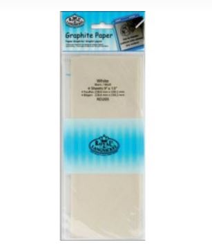 Papier graphite blanc 9 po x 13 po Loew-Cornell (paquet de 4)