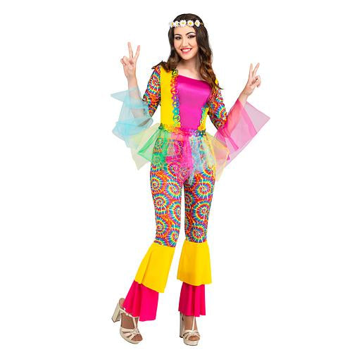 Costume femme Hippie colorée