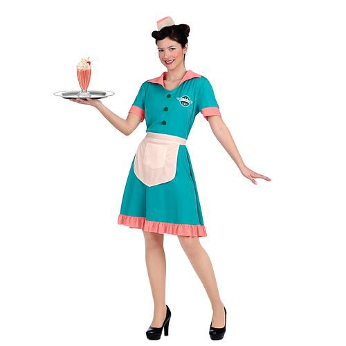 Costume femme serveuse dans les années 50