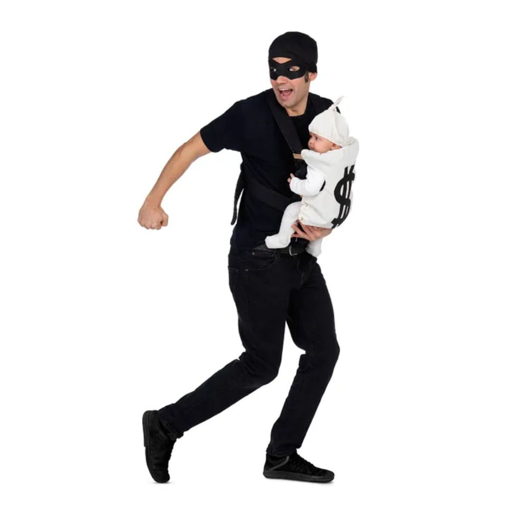 Costume adulte voleur avec porte-bébé