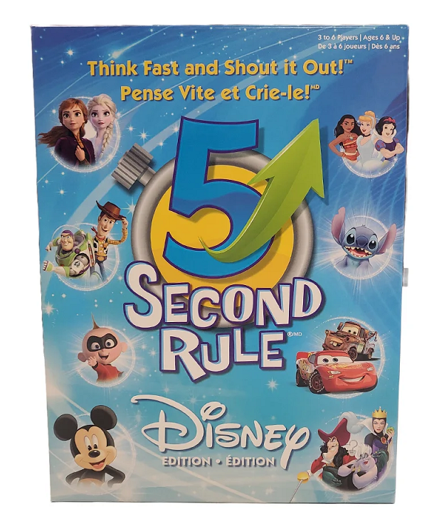 Jeu 5 Second Rule Disney pour les 6 ans et plus, 3-6 joueurs