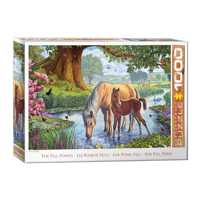 Casse-tête 1000 morceaux Les poneys Fells