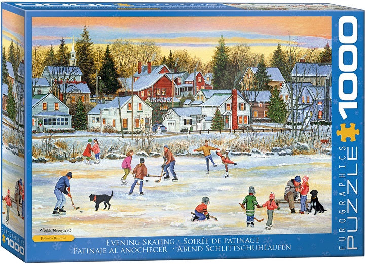 Casse-tête 1000 morceaux Soirée de patinage