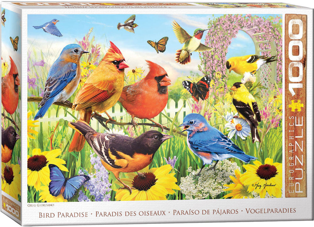 Casse-tête 1000 morceaux paradis des oiseaux