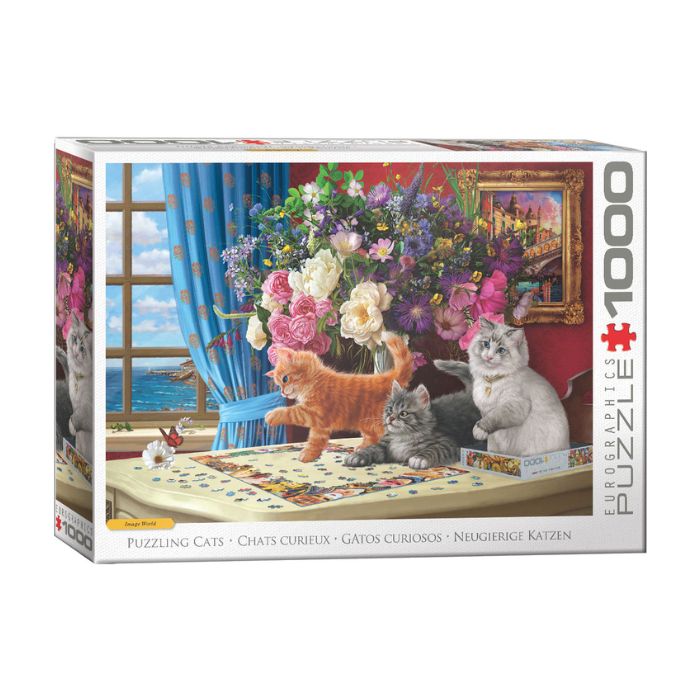 Casse-tête 1000 morceaux Chats curieux