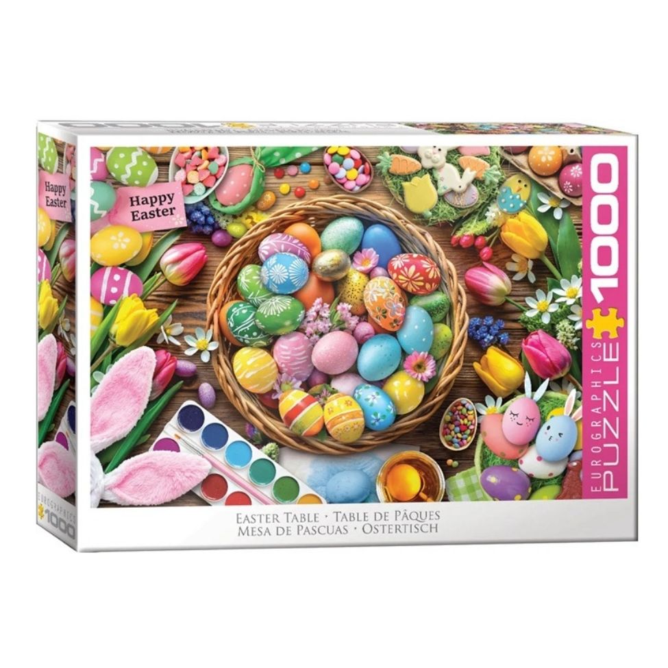 Casse-tête 1000 morceaux table de Pâques