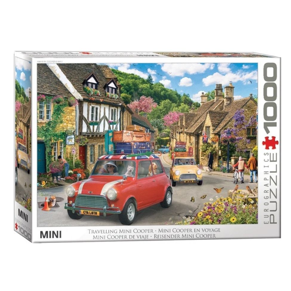 Casse-tête 1000 morceaux Mini Cooper en voyage