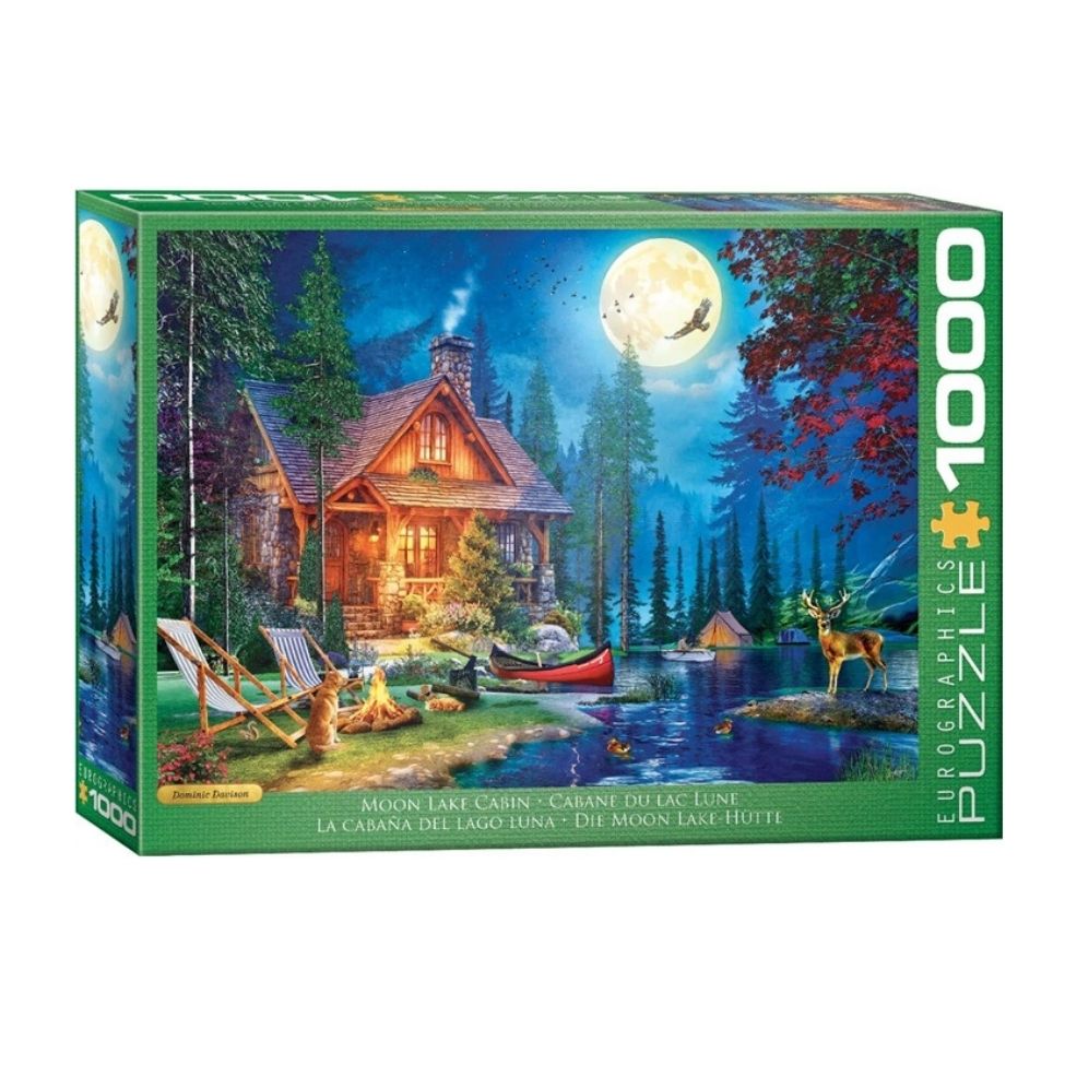 Casse-tête 1000 morceaux cabane du lac Lune