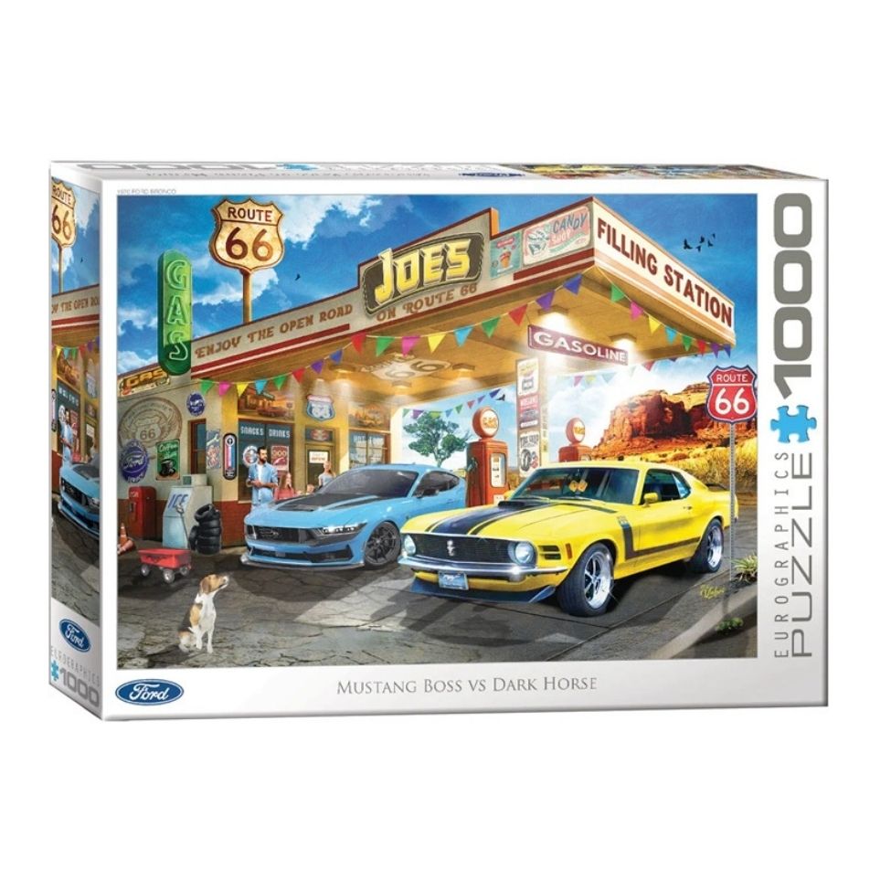 Casse-tête 1000 morceaux Mustang Boss contre Dark Horse