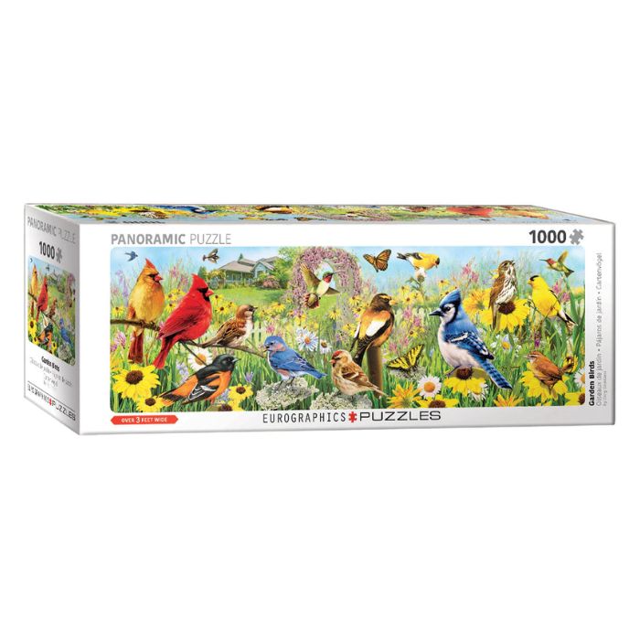 Casse-tête 1000 morceaux oiseaux de jardin