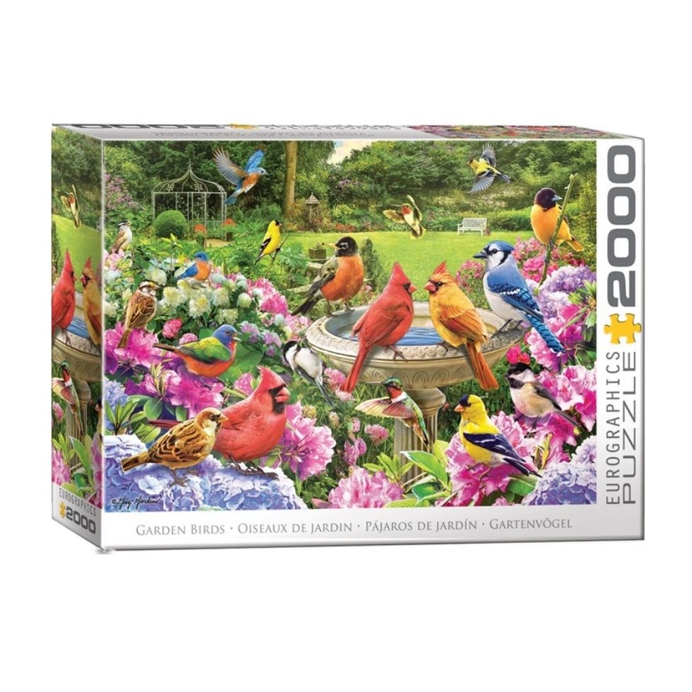 Casse-tête 2000 morceaux oiseaux de jardin