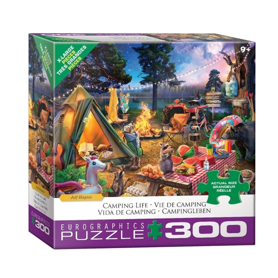 Casse-tête 300 morceaux (très grandes pièces) vie de camping
