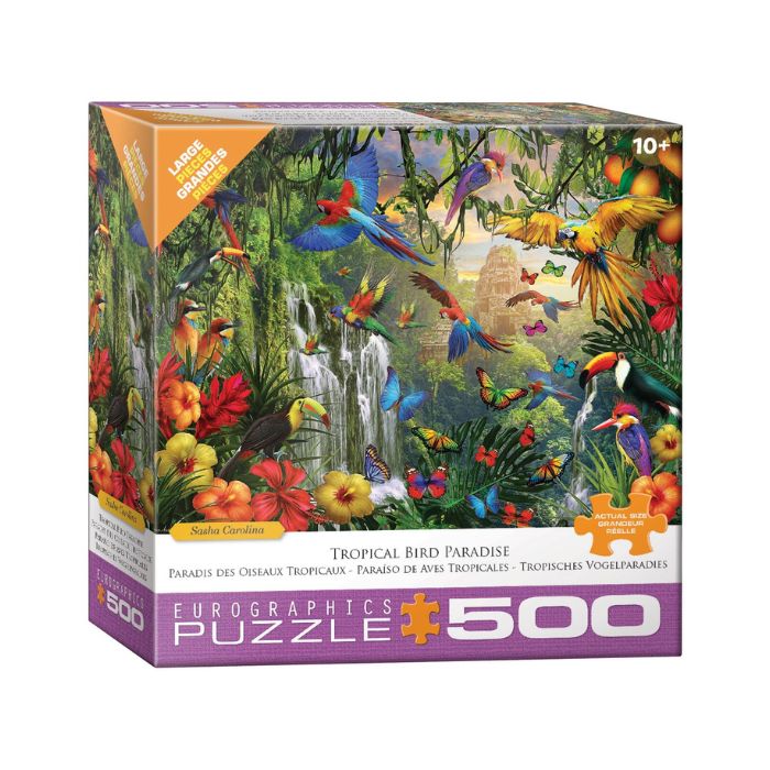 Casse-tête 500 morceaux Paradis des oiseaux tropicaux