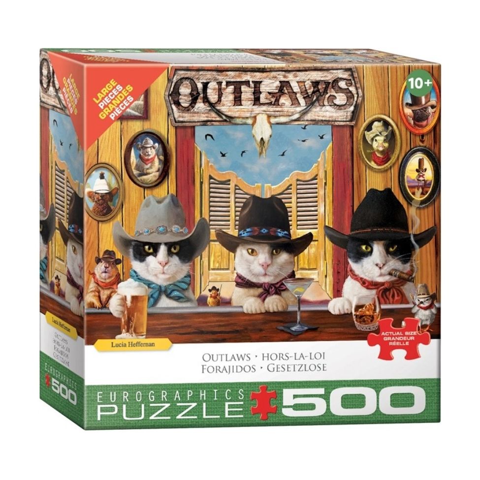 Casse-tête 500 morceaux (grandes pièces) chats hors-la-loi