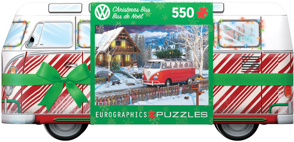 Casse-tête 550 morceaux bus de Noël