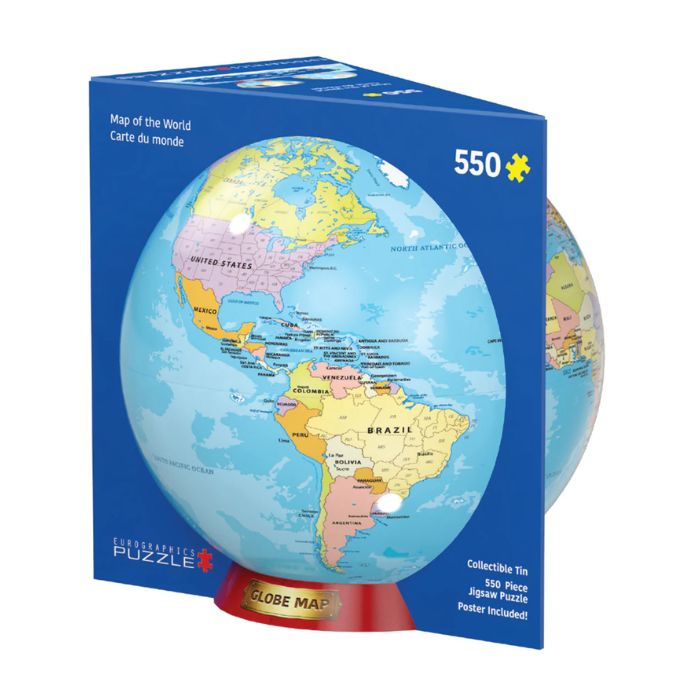 Casse-tête 550 morceaux carte du monde
