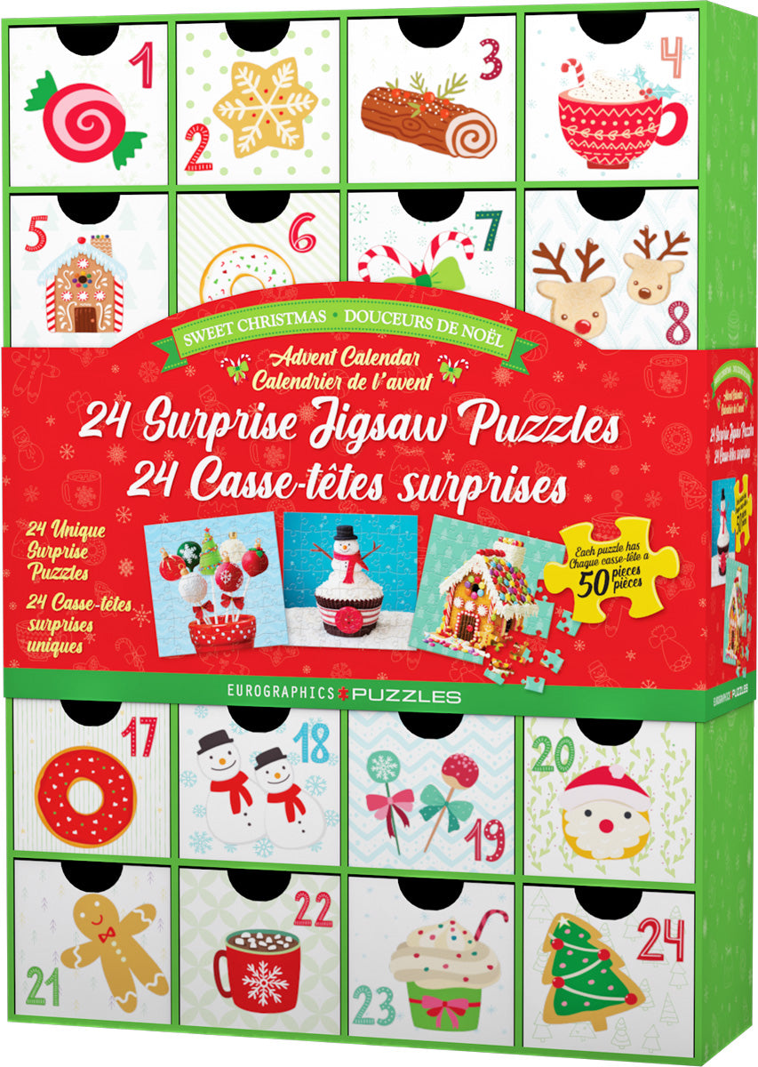 Casse-tête 24 x 50 morceaux calendrier de l'avent