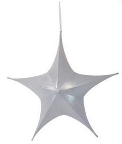 Étoile en tissu 3D blanc