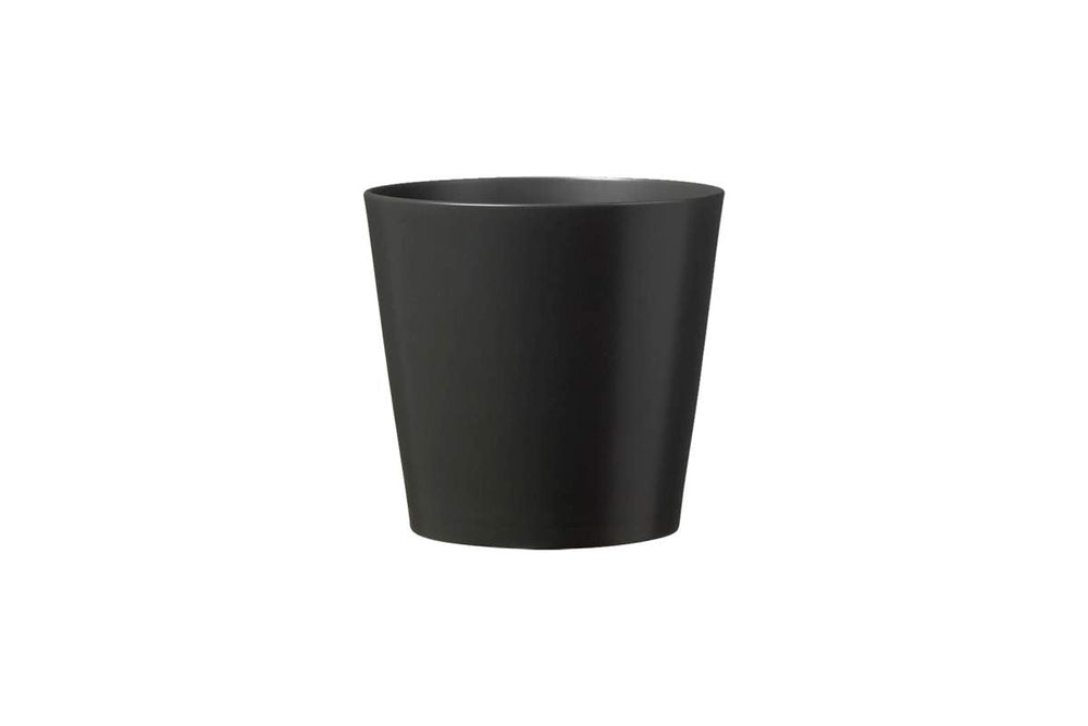 Cache-pot Dallas mat noir anthracite