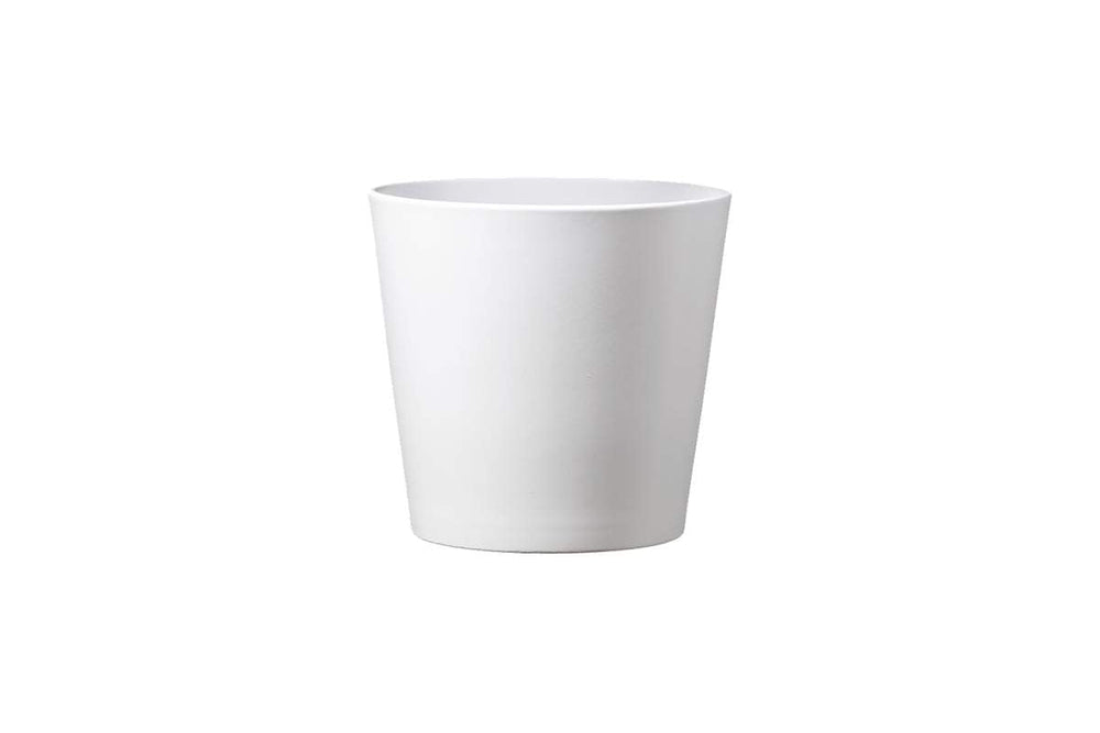 Cache-pot Dallas mat blanc
