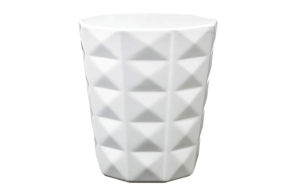Cache-pot Kyoto blanc lustré 5 po
