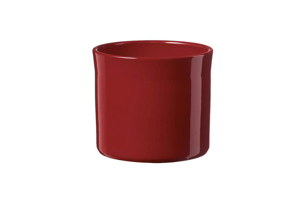 Cache-pot Miami rouge bordeaux lustré 7 po