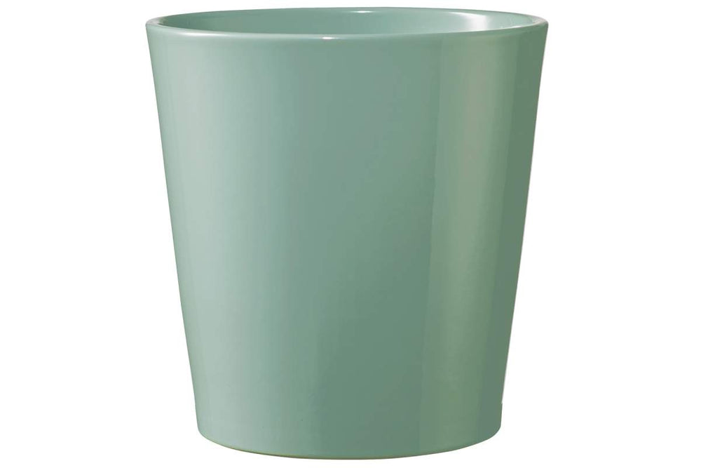 Cache-pot Dallas lustré vert pâle
