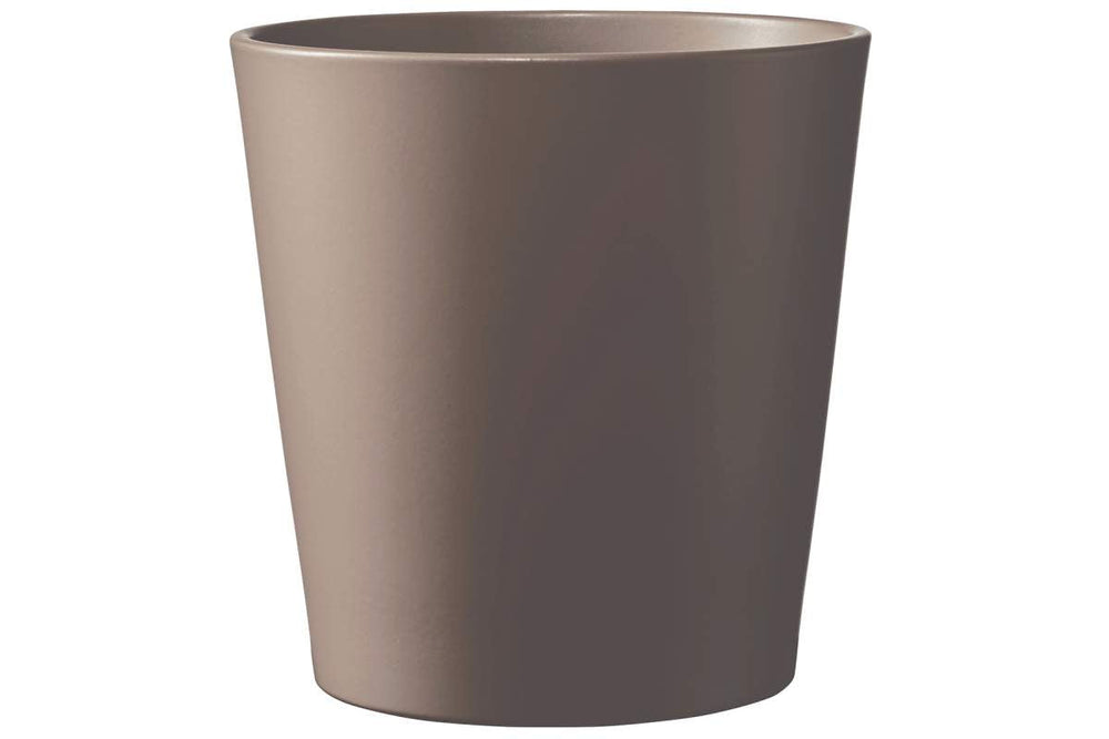 Cache-pot Dallas mat brun
