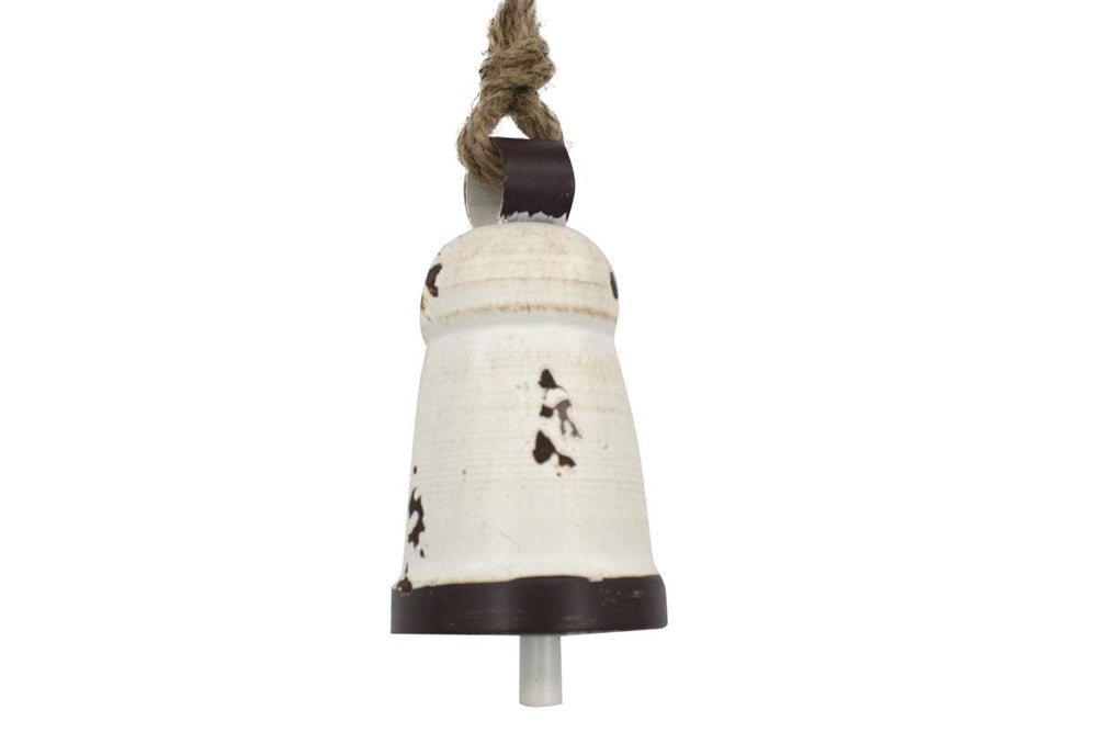 Cloche en métal blanc 4 po