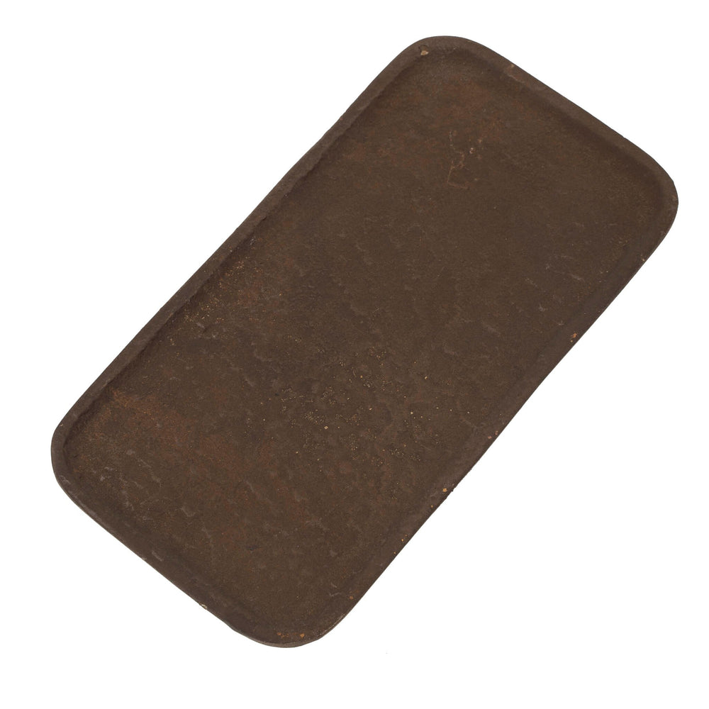Plateau rectangulaire 8,5 po x 4,5 po rouille