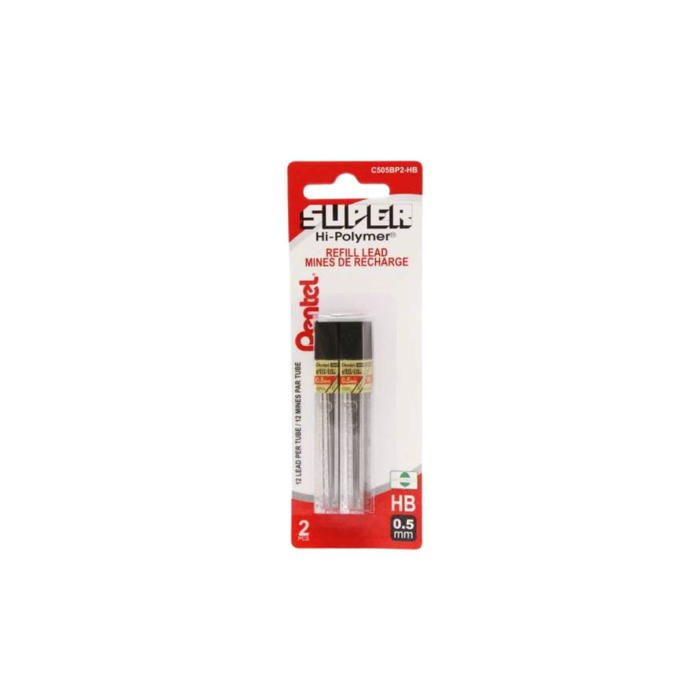 Mine 0,5 mm HB Pentel (2 boîtes de 12)