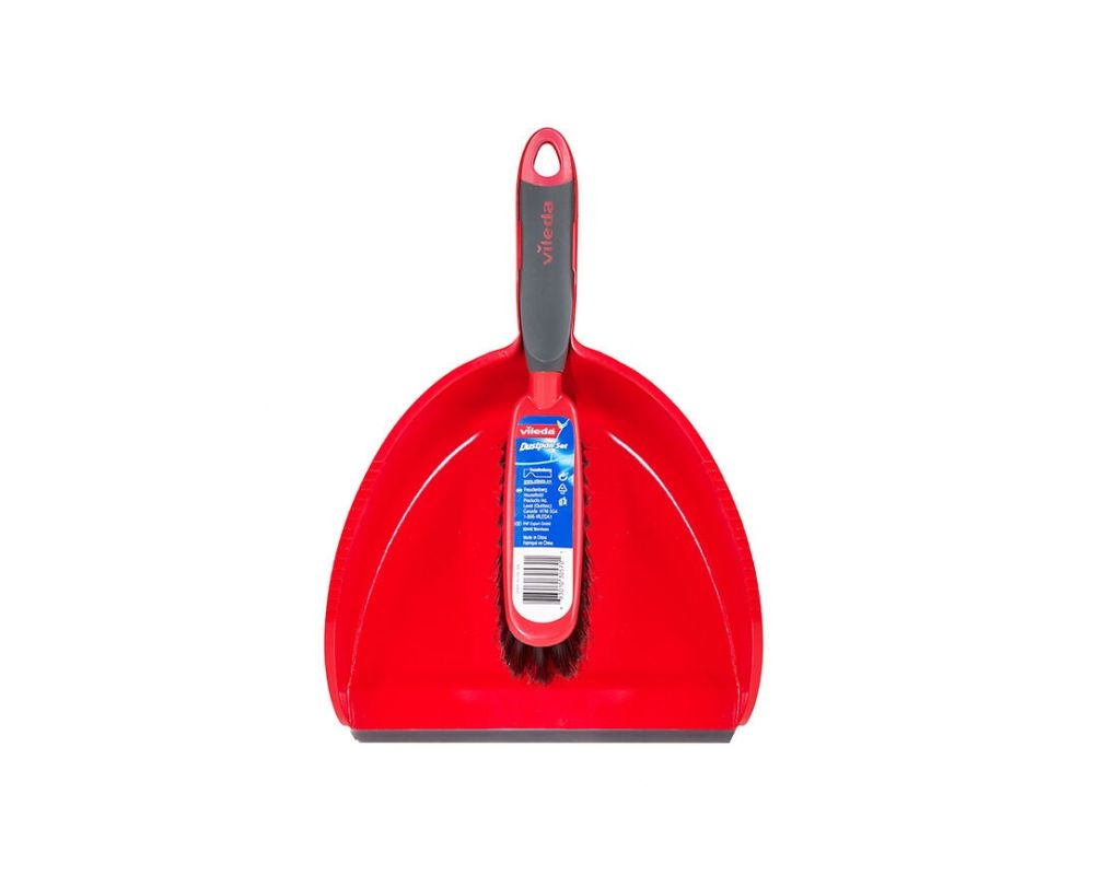 Porte-poussière & balais rouge Vileda