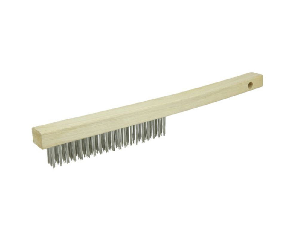Brosse en bois avec poils de métal