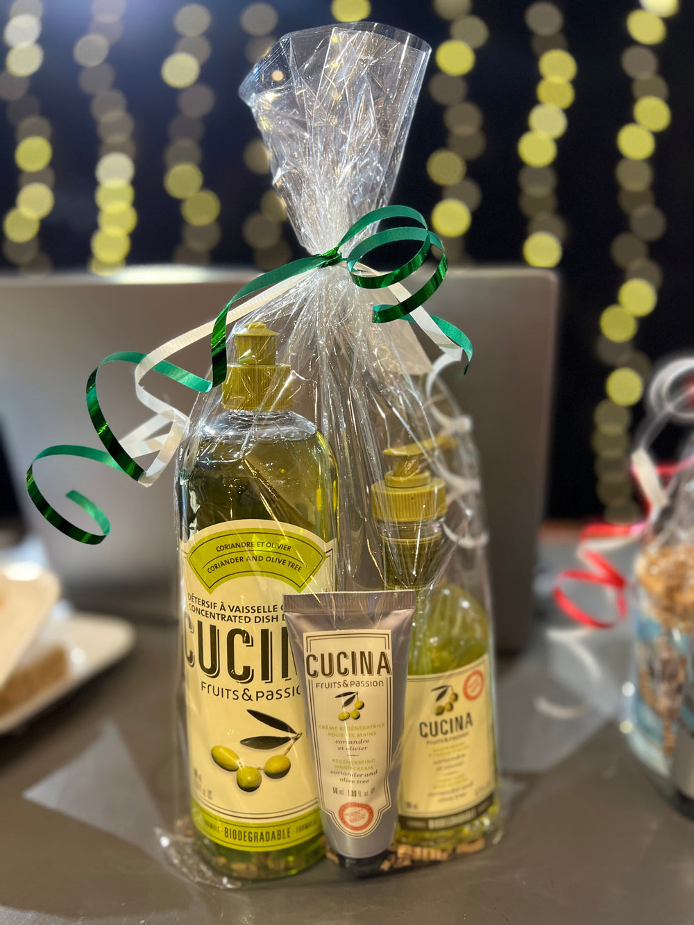 Panier cadeau Cucina coriandre et olivier
