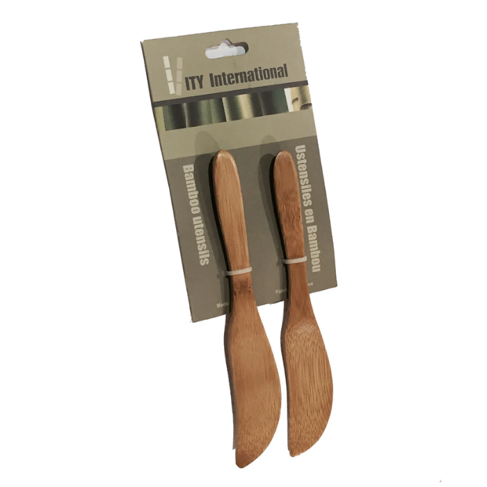 Ensemble de mini-couteau en bambou (paquet de 2)