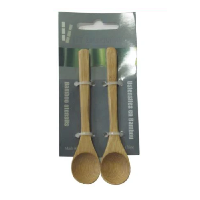 Cuillère en bambou 5 po (paquet de 2)